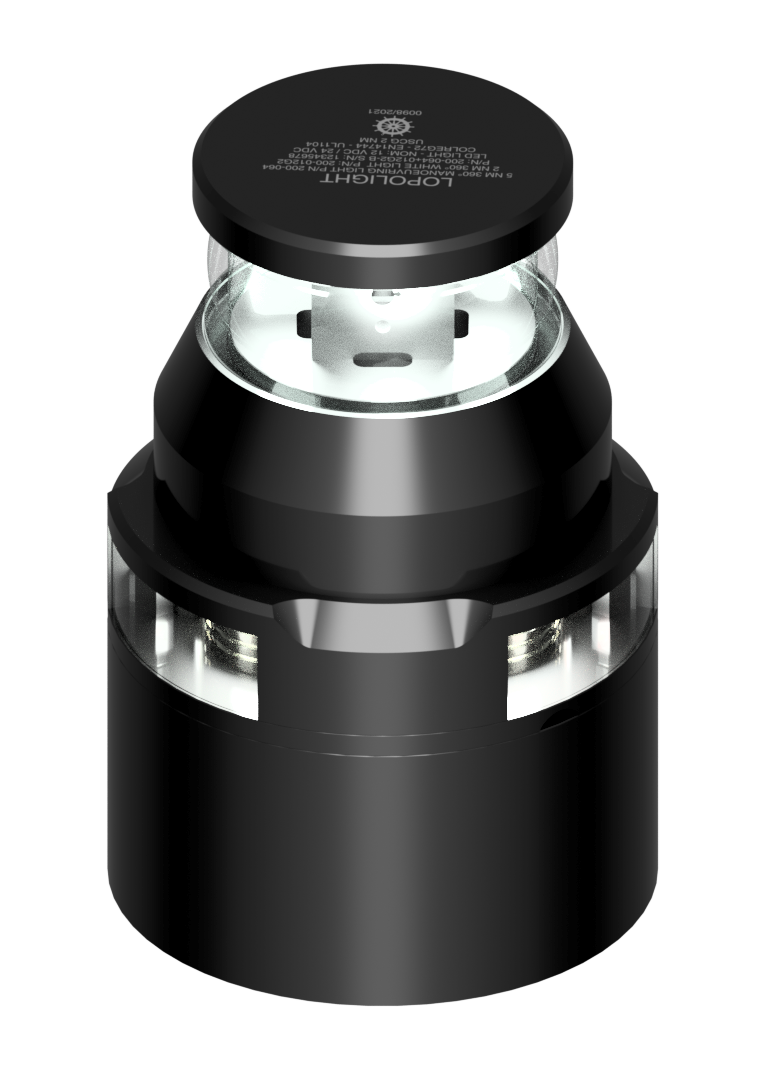 5nm 360° White Maneouvre + 2nm white (blk), 0.7m